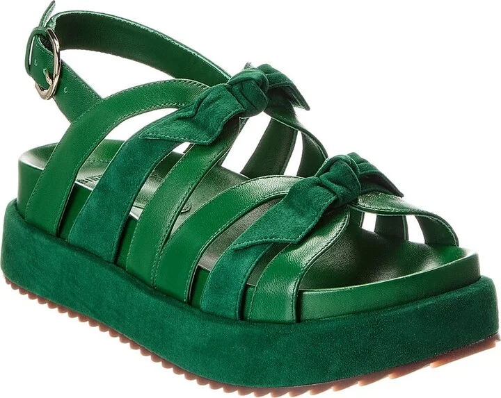 Alexandre Birman Suelita Bounce Leather Platform Sandal