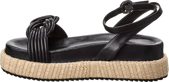 Alexandre Birman Vicky Ankle Strap Bounce Leather Sandal - Image 2