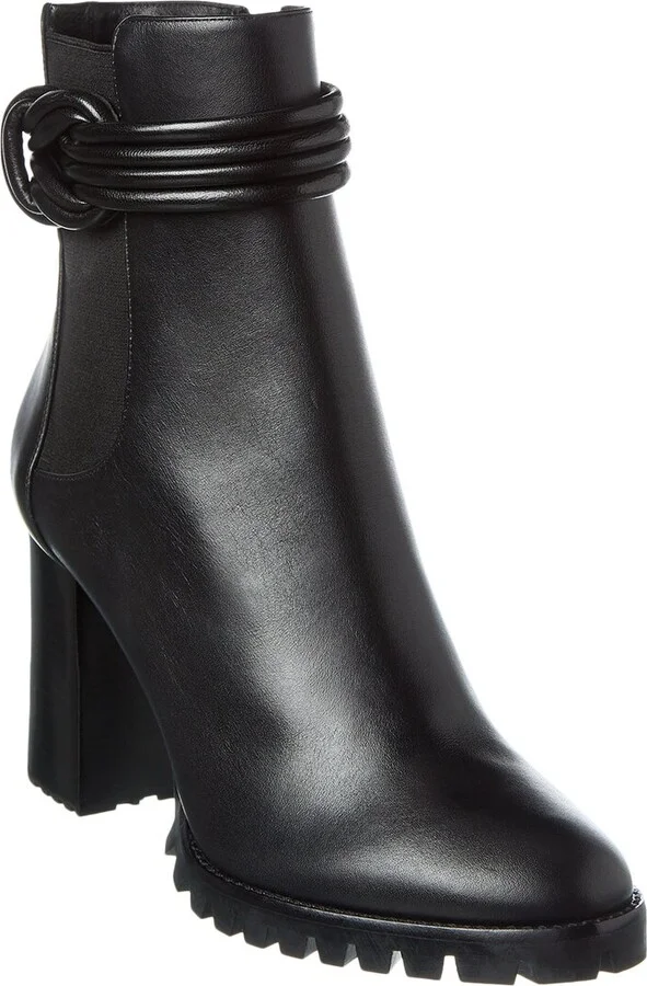 Alexandre Birman Vicky Waterproof Leather Combat Boot