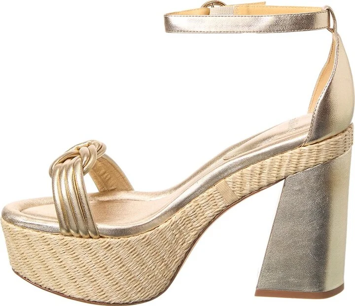 Alexandre Birman Vicky X Strap 120 Leather Platform Sandal - Image 2