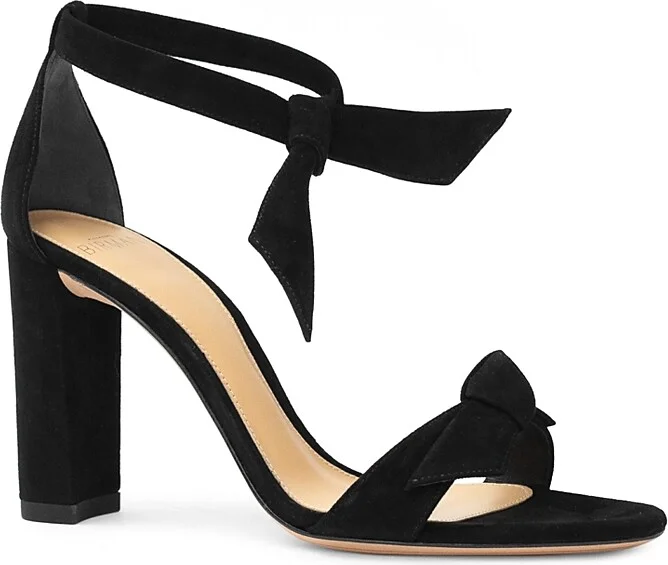 Alexandre Birman Women's Clarita Ankle Tie High Block Heel Sandals