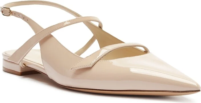 Alexandre Birman Women's Tita Pointed Toe Slingback Flats