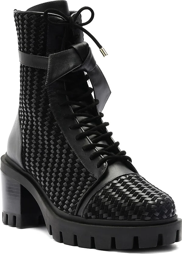 Alexandre Birman Women's Tresse Combat Boots