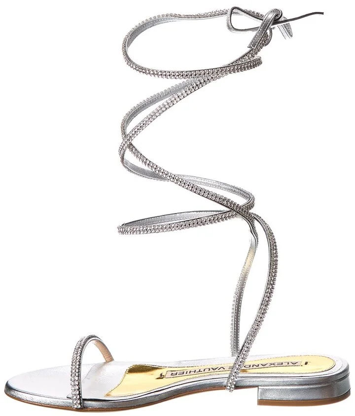 Alexandre Vauthier Amina Leather Sandal - Image 2