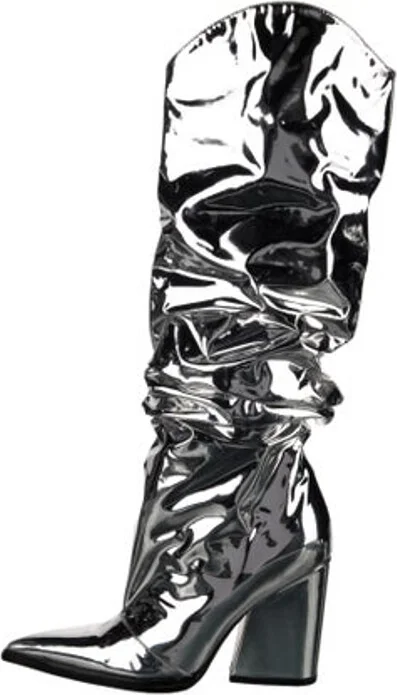 Metallic, Pattern Prints, Silver