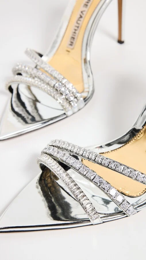 Alexandre Vauthier Crystal Embellished Sandals - Image 2