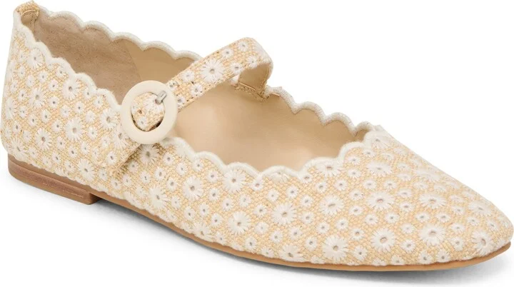 Alexie Laser Cut Mary Jane Flat