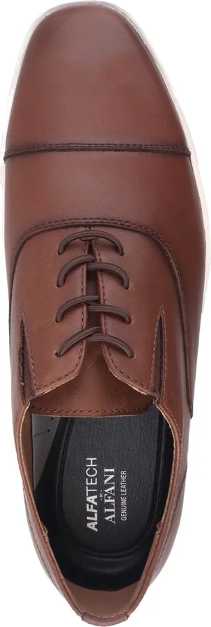 Alfani Men's Callowayy Leather Lace-Up Cap-Toe Sneakers, Exclusively at Macy's - Image 4