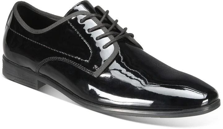 Alfani Men's Warner Patent Lace-Up Oxfords, Created for Macy's