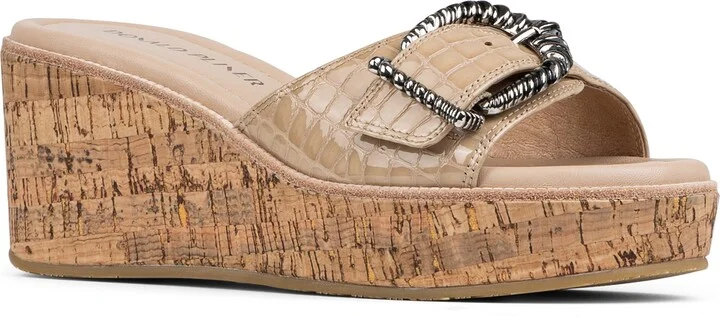 Alfee Platform Wedge Slide Sandal