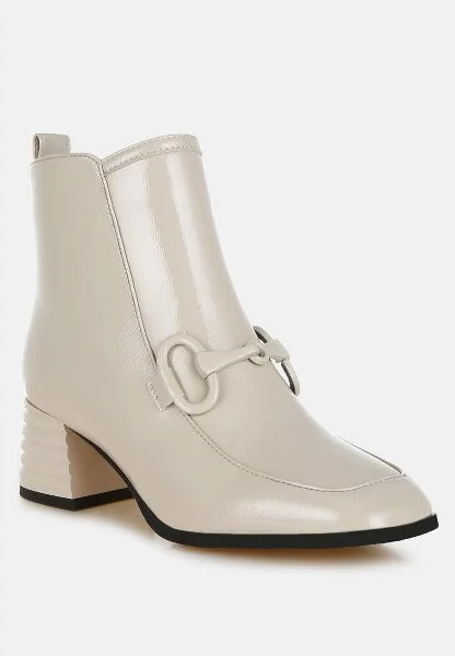 Algol Textured Block Heel Ankle Boots Women - Image 2