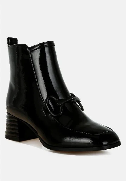 Algol Textured Block Heel Ankle Boots Women - Image 3