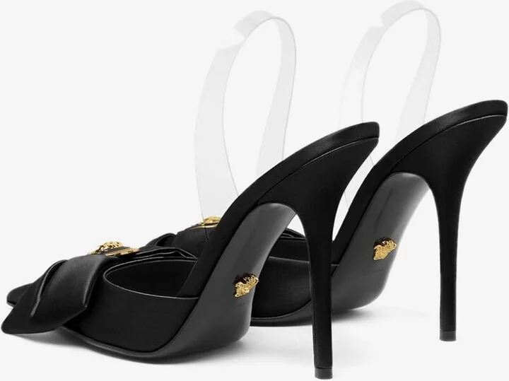 Alia 110 Slingback Satin Pumps - Image 2