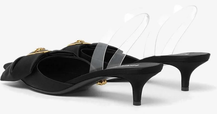 Alia 45 Slingback Satin Pumps - Image 2
