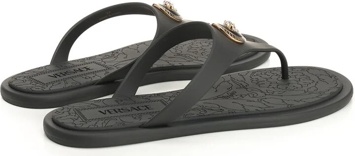 'alia' Flat Rubber Sandals - Image 3