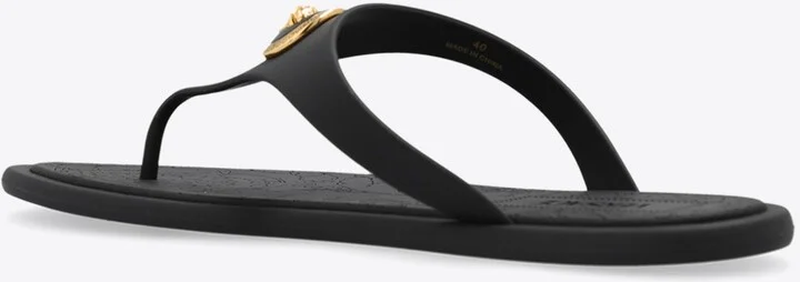 Alia Flat Rubber Thong Sandals - Image 2