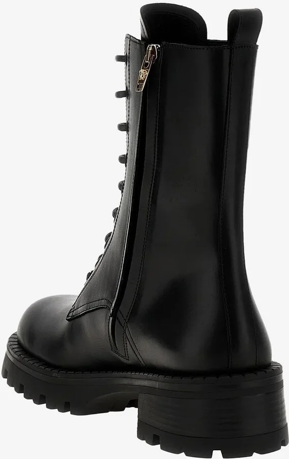 Alia Lace-Up Boots in Calf Leather - Image 2