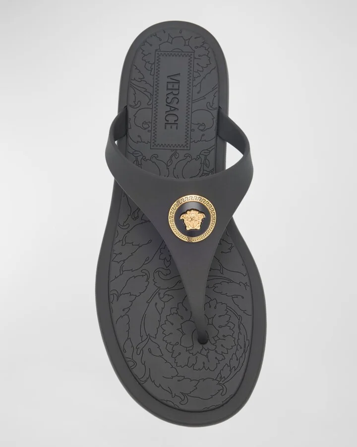 Alia Medusa Rubber Thong Sandals - Image 6