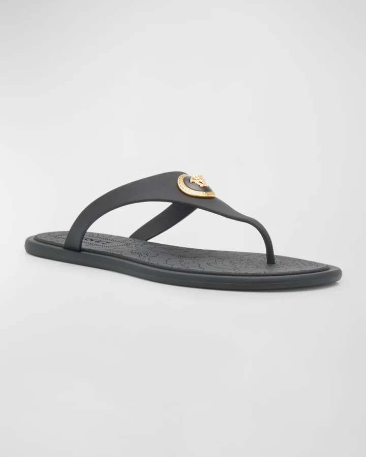 Alia Medusa Rubber Thong Sandals - Image 8