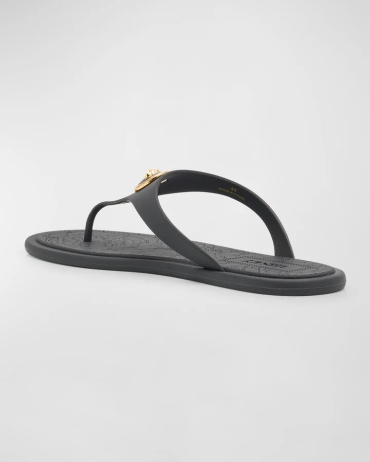 Alia Medusa Rubber Thong Sandals - Image 10