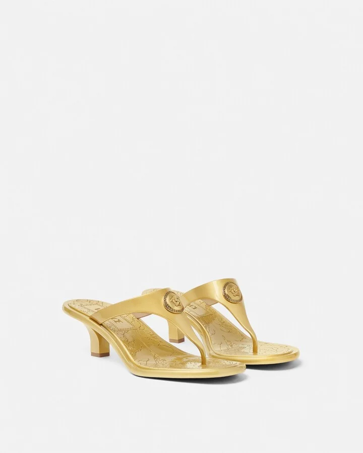 Alia Metallic Thong Sandals 55 mm - Image 2