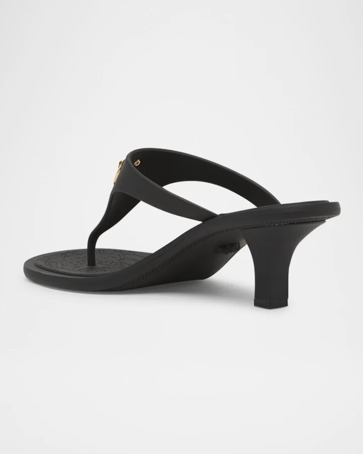 Alia Rubber Kitten-Heel Sandals - Image 2