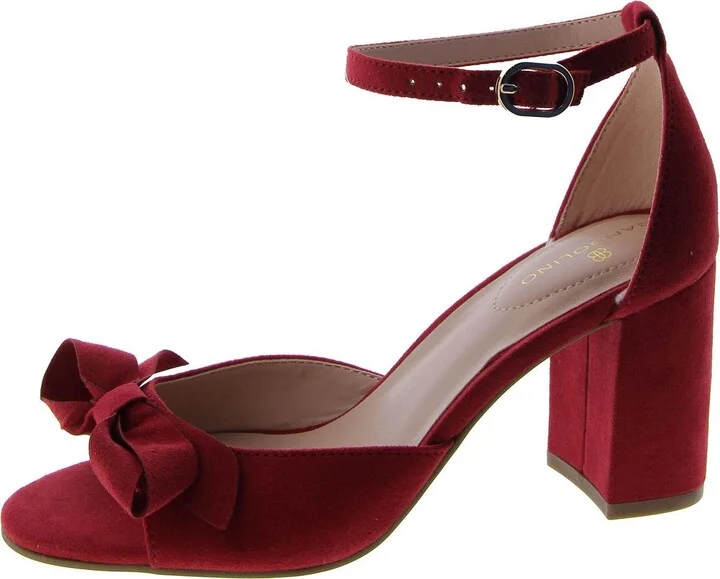 Alice 2 Womens Suede Covered Heel Dress Pumps