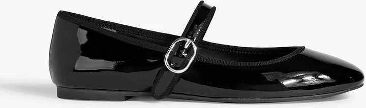Alice patent-leather Mary Jane flats