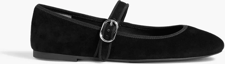 Alice suede Mary Jane flats