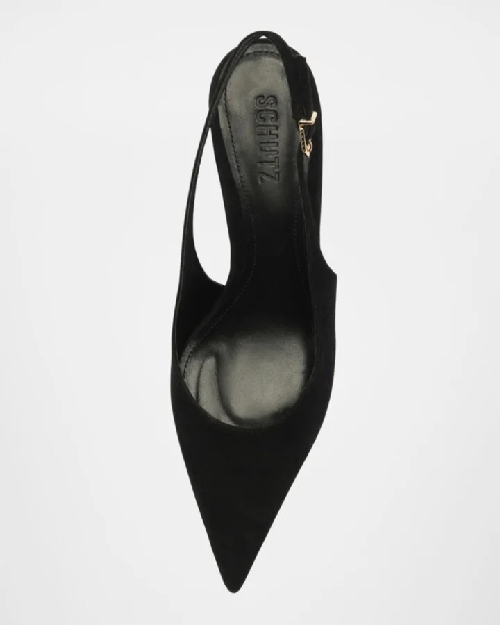 Alicia Suede Slingback Pumps - Image 2