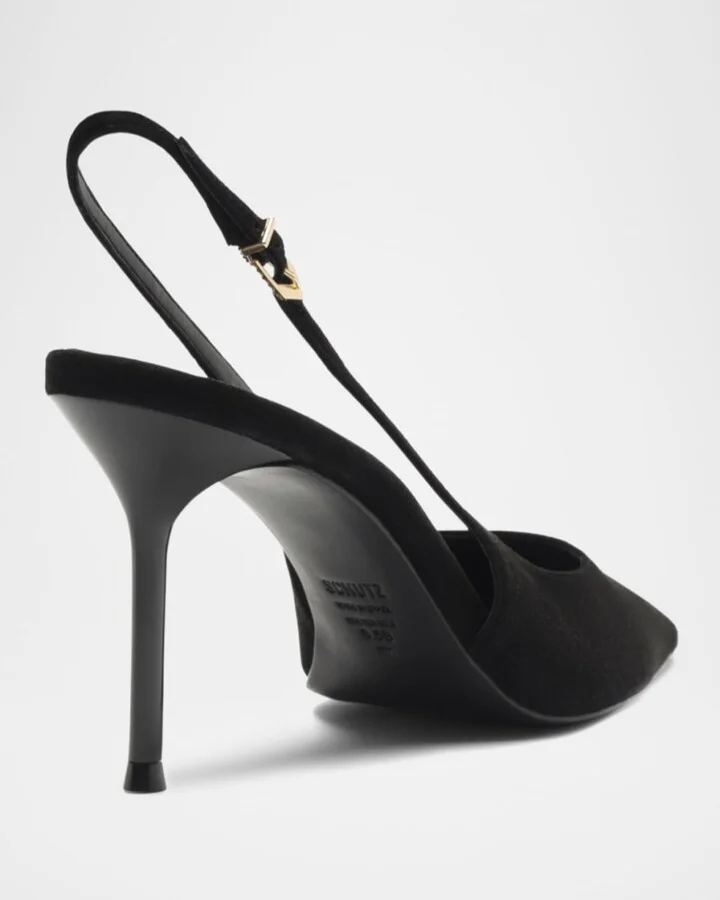 Alicia Suede Slingback Pumps - Image 3