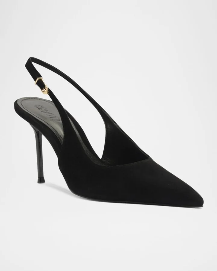 Alicia Suede Slingback Pumps - Image 4