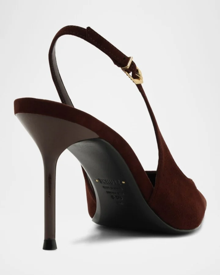 Alicia Suede Slingback Pumps - Image 2