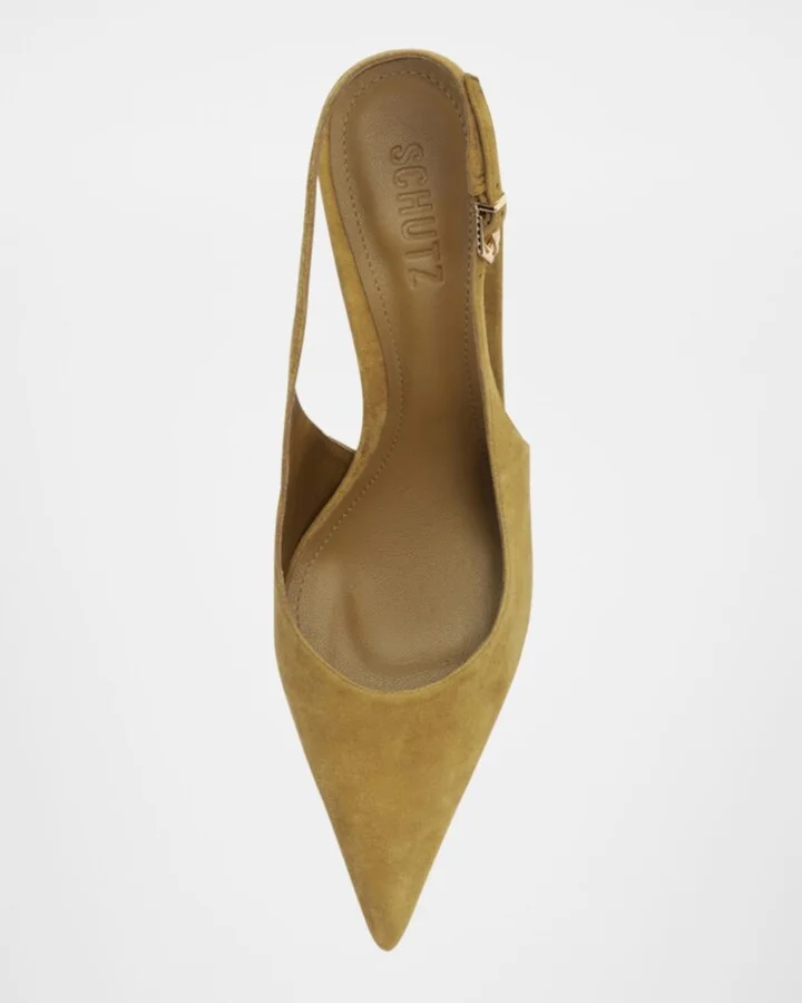 Alicia Suede Slingback Pumps - Image 4