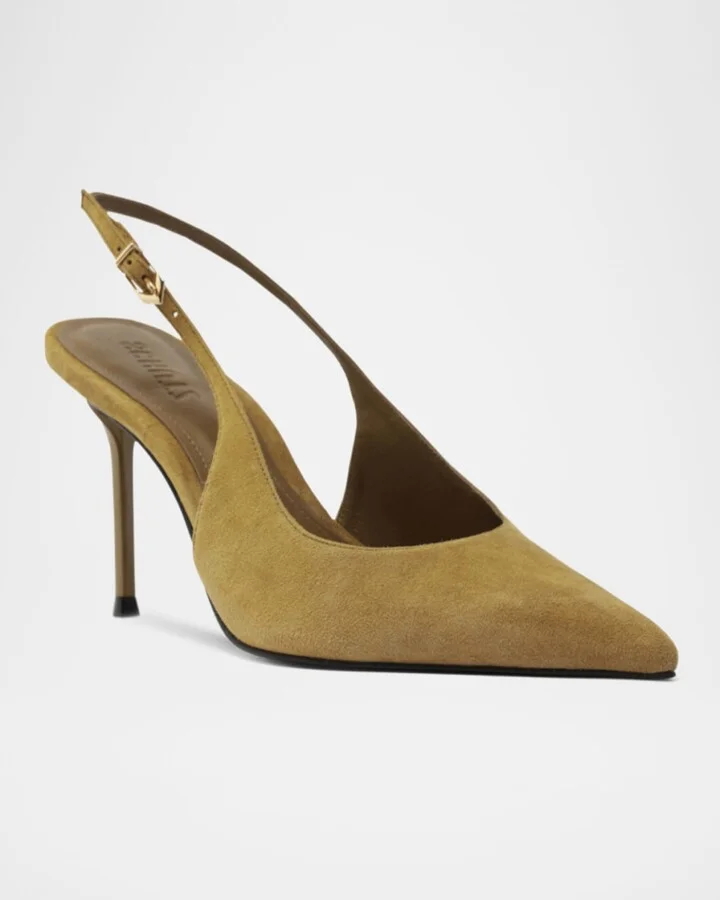 Alicia Suede Slingback Pumps - Image 8