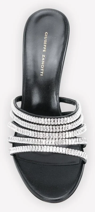 Alien 90 Rhinestone Embellished Stiletto Sandals in Leather - Image 2