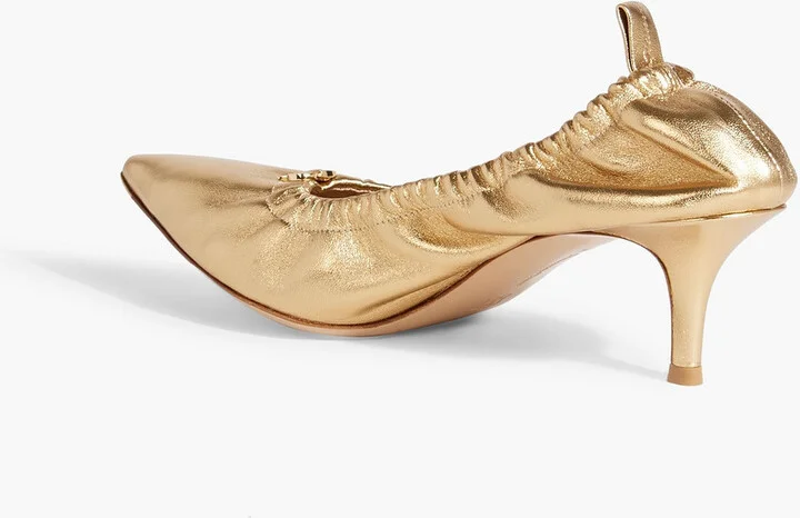Alina 55 metallic leather pumps - Image 3
