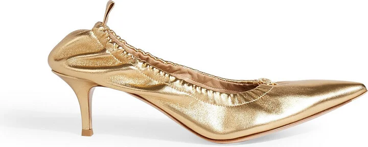 Alina 55 metallic leather pumps