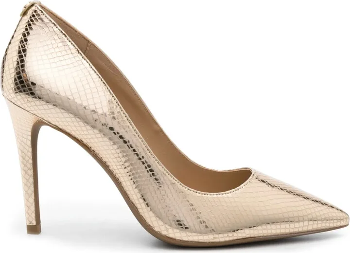 Alina 95mm leather pumps