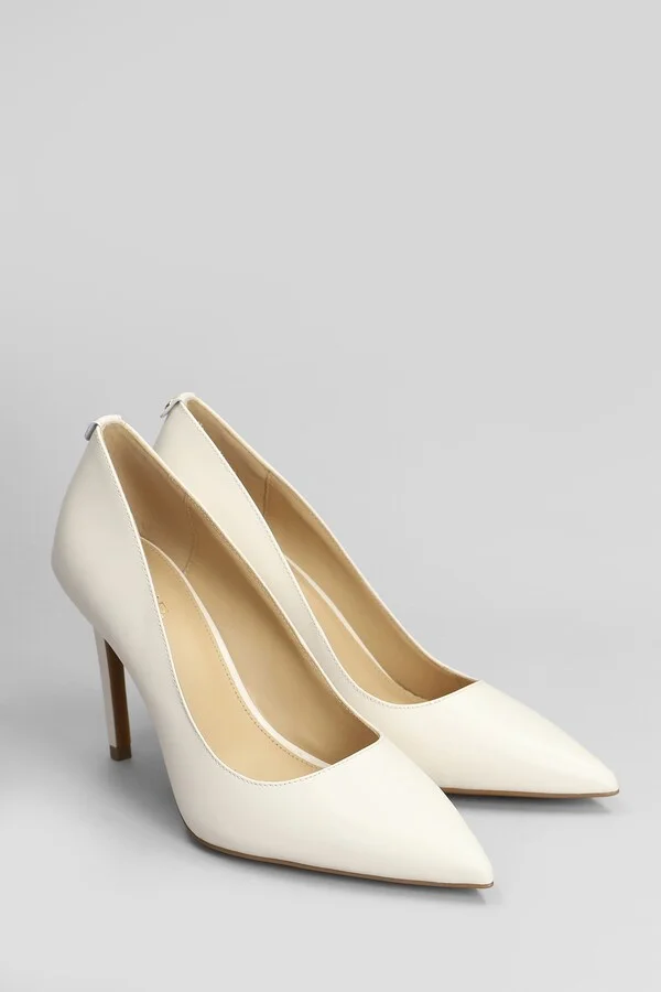 Alina Flex High Pump Pumps In Beige Leather - Image 2