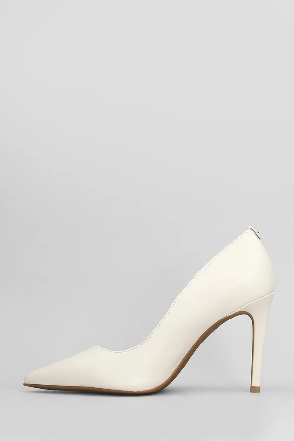 Alina Flex High Pump Pumps In Beige Leather - Image 3