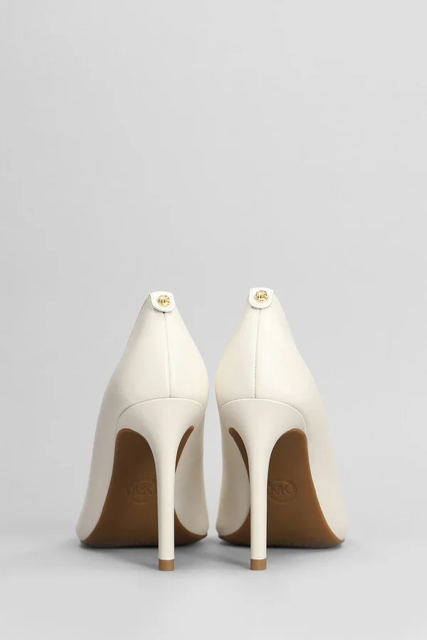 Alina Flex High Pump Pumps In Beige Leather - Image 4