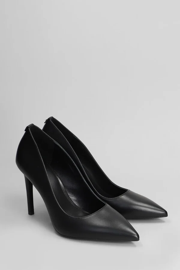 Alina Flex High Pump Pumps In Black Leather - Image 2
