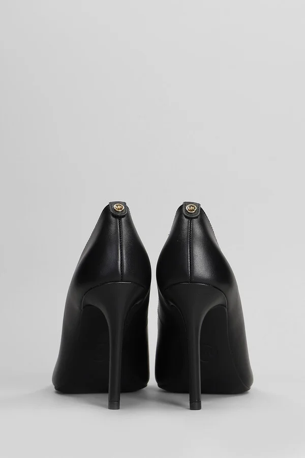 Alina Flex High Pump Pumps In Black Leather - Image 4