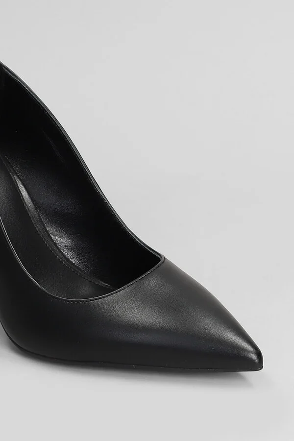 Alina Flex High Pump Pumps In Black Leather - Image 5