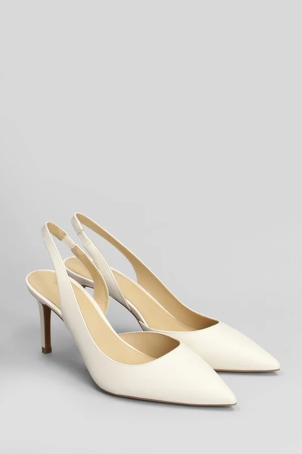 Alina Flex Sling Pum Pumps In Beige Leather - Image 2
