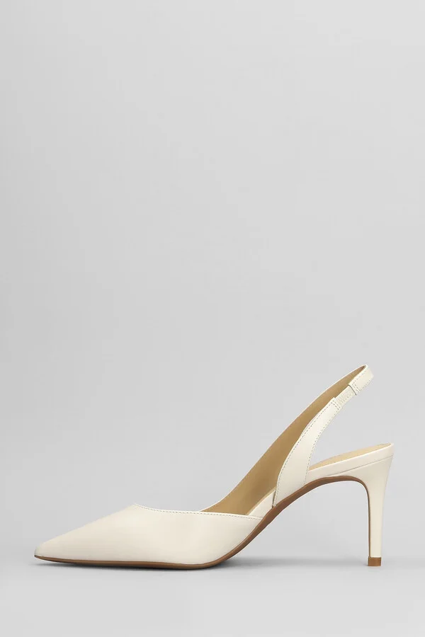 Alina Flex Sling Pum Pumps In Beige Leather - Image 3