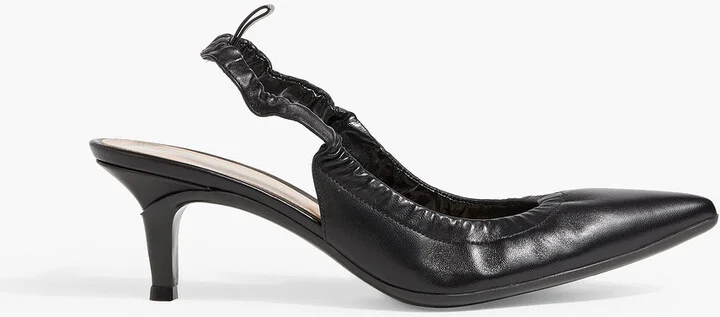 Alina leather slingback pumps