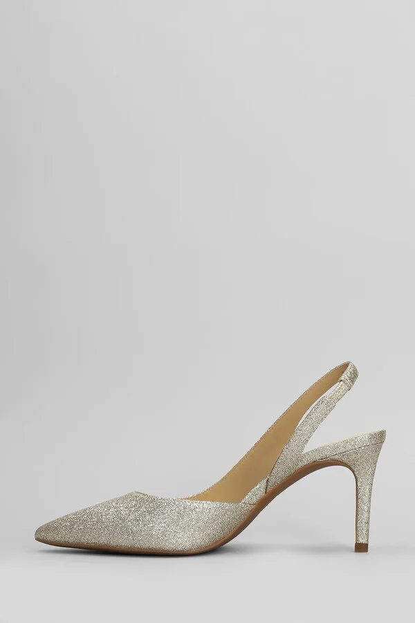 Alina Pumps In Gold Glitter - Image 3