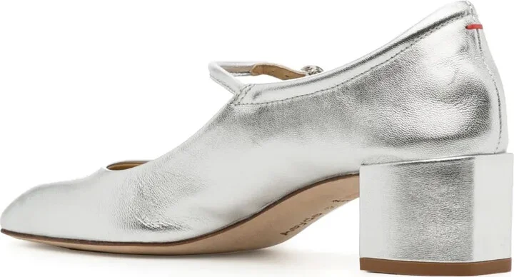 Aline 45mm metallic leather pumps - Image 3